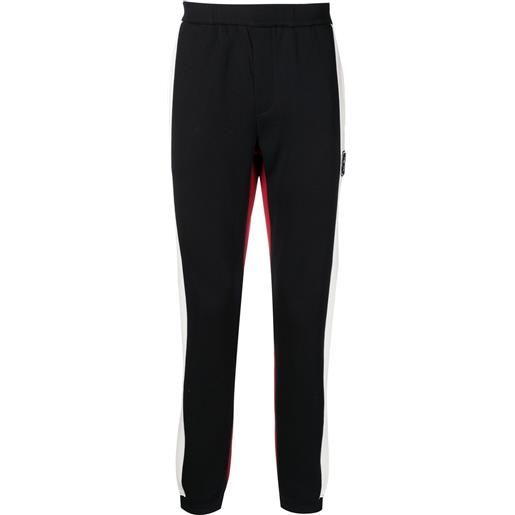 Emporio Armani pantaloni sportivi con design color-block - nero