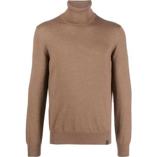Fay maglione a collo alto - marrone