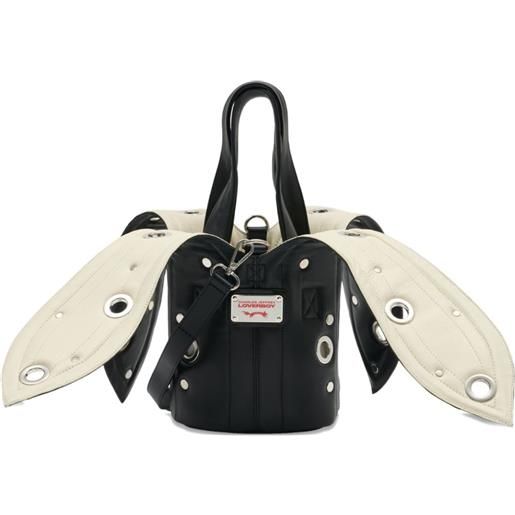 Charles Jeffrey Loverboy two-handle eyelet-detail tote bag - nero