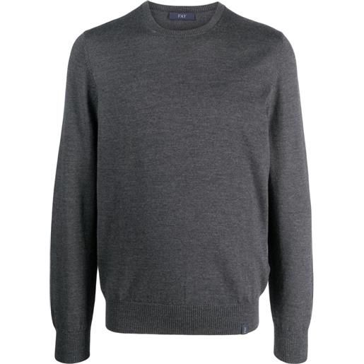 Fay maglione girocollo - grigio