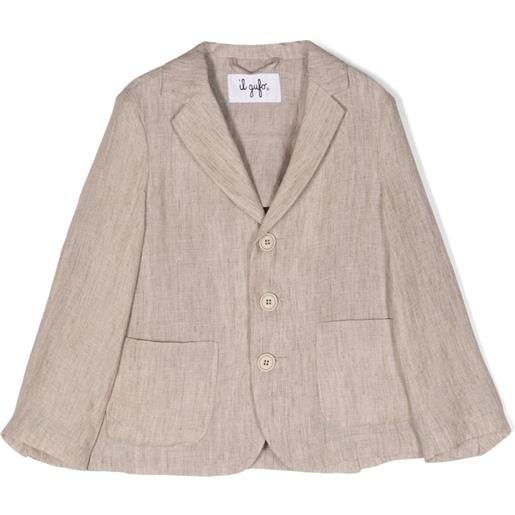 Il Gufo blazer monopetto - toni neutri