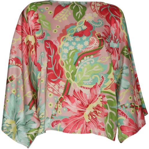 Clips top a fiori - rosso