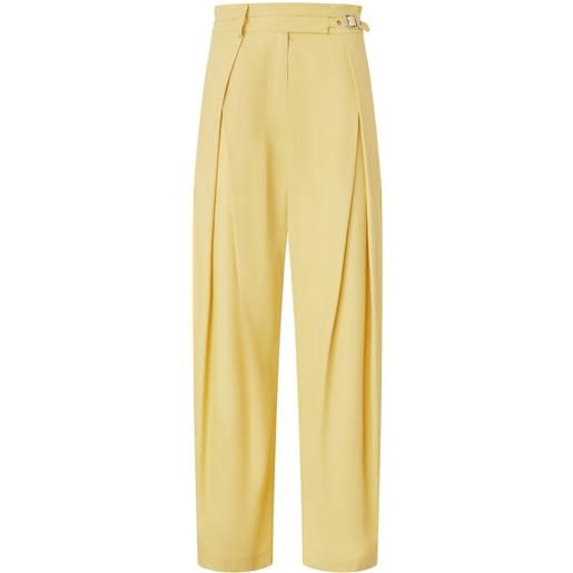 PINKO pantaloni con cintura - giallo