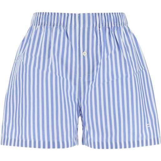 Philosophy Di Lorenzo Serafini shorts elasticizzati a righe - blu