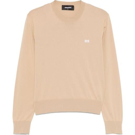 DSQUARED2 maglione in cotone - marrone