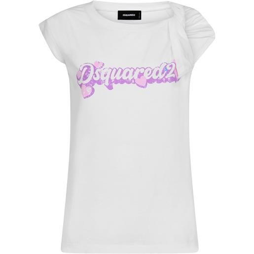 DSQUARED2 t-shirt con stampa - bianco