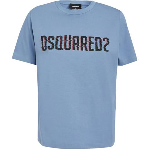 DSQUARED2 t-shirt con stampa - blu