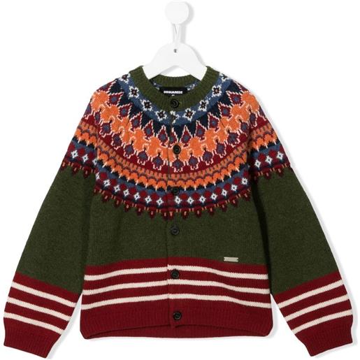 DSQUARED2 KIDS cardigan - verde