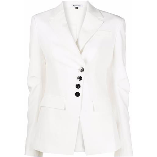 Krizia blazer monopetto asimmetrico - bianco