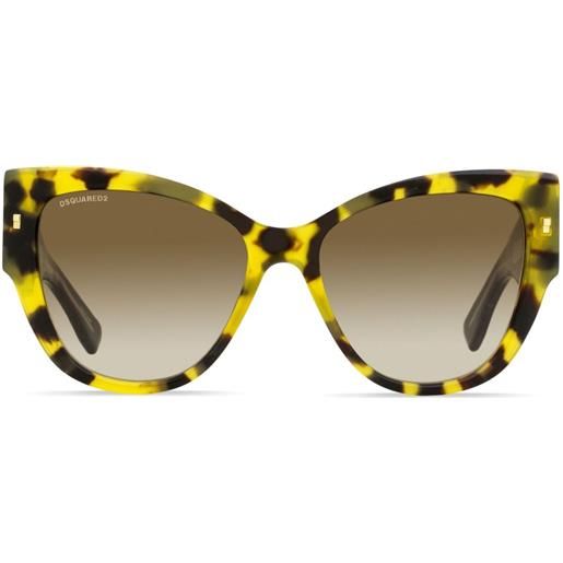 DSQUARED2 EYEWEAR occhiali da sole cat-eye - marrone