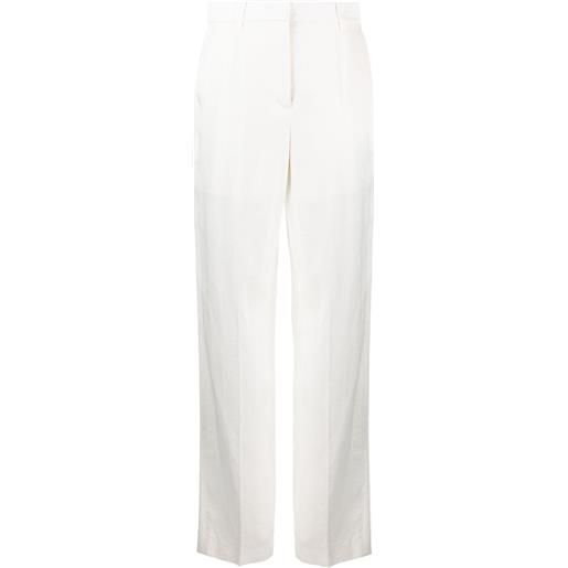 Krizia pantaloni dritti a vita alta - bianco