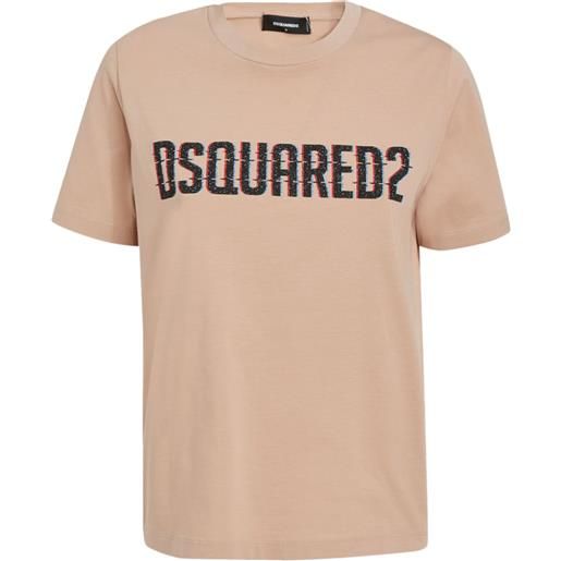 DSQUARED2 t-shirt con stampa - toni neutri