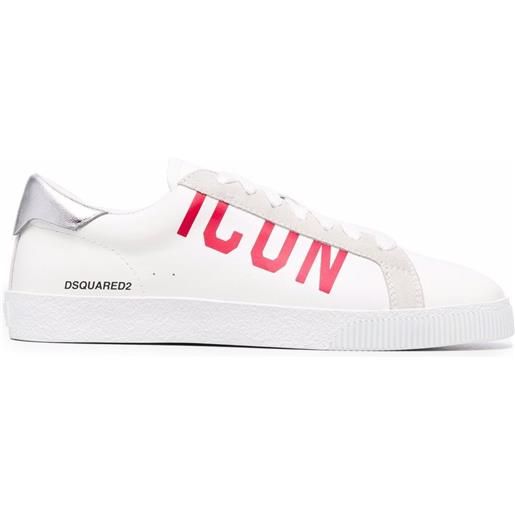 DSQUARED2 sneakers icon con stampa - bianco