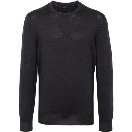 Fay maglione con ricamo - grigio