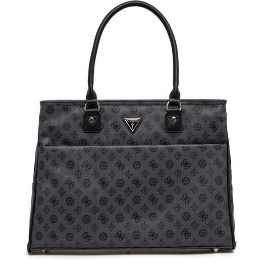 GUESS USA valigia con monogramma - nero