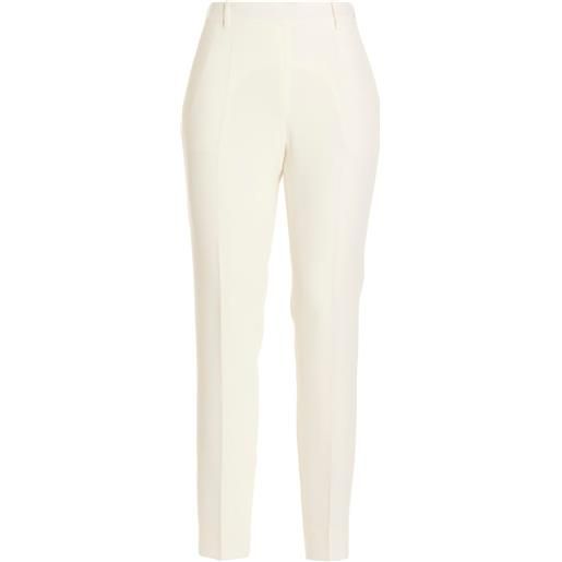 Alberto Biani pantaloni elasticizzati - bianco