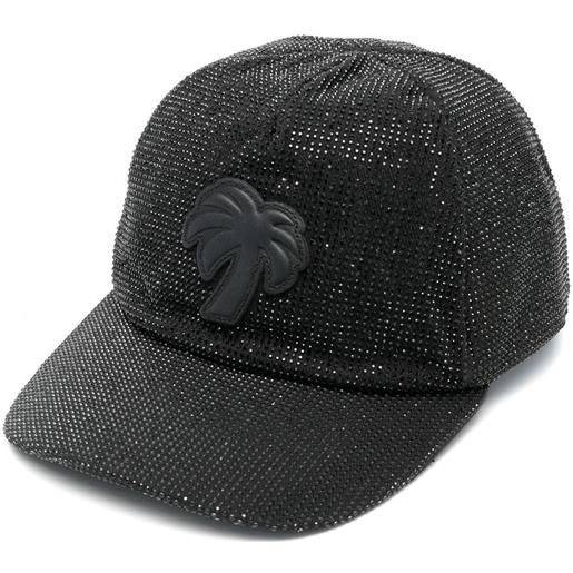 Palm Angels cappello da baseball big palm con ricamo - nero