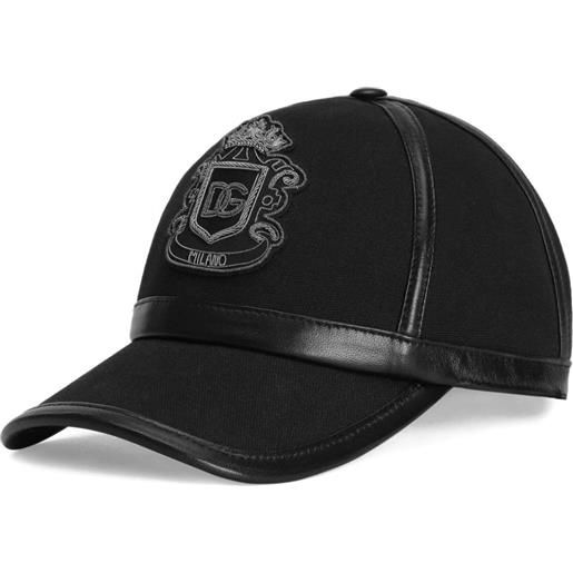 Dolce & Gabbana cappello da baseball con ricamo - nero
