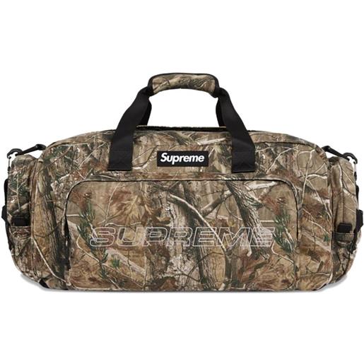 Supreme borsone camo con stampa - toni neutri