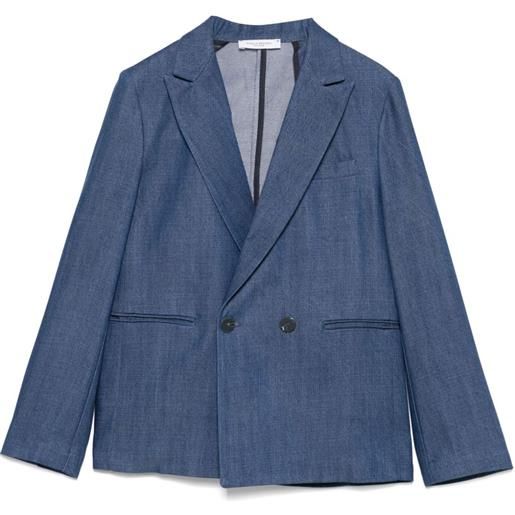 Paolo Pecora Kids blazer doppiopetto - blu