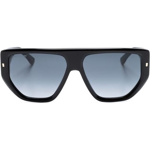 DSQUARED2 EYEWEAR occhiali da sole hype con montatura stile pilota - nero