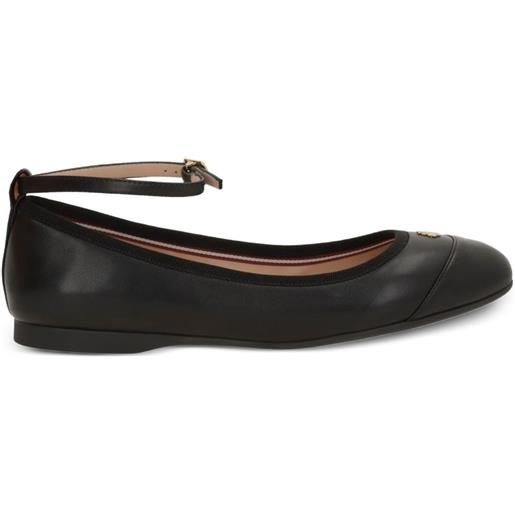 Bally ballerine con cinturino alla caviglia - nero