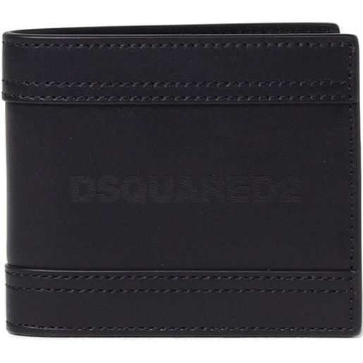 DSQUARED2 portafoglio goffrato - nero