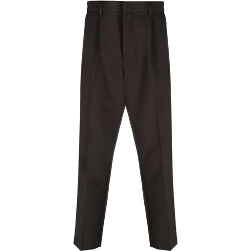 Emporio Armani pantaloni skinny con pieghe - verde