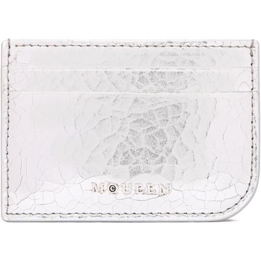 Alexander McQueen portacarte sling - grigio