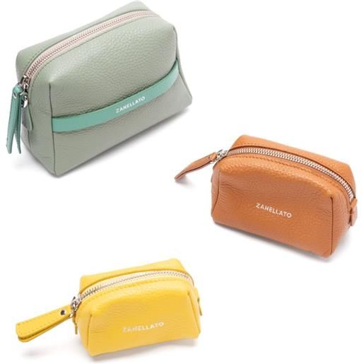Zanellato trousse make up in pelle - verde