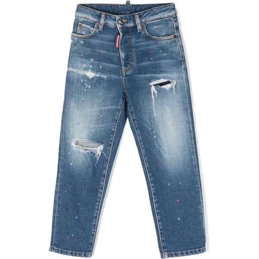 DSQUARED2 KIDS jeans dritti - blu