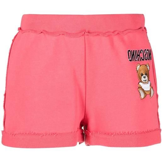 Moschino shorts con ricamo - rosa