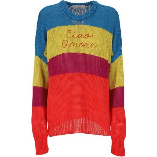 Giada Benincasa maglione a righe - rosso