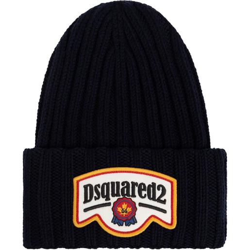 DSQUARED2 berretto con applicazione - nero