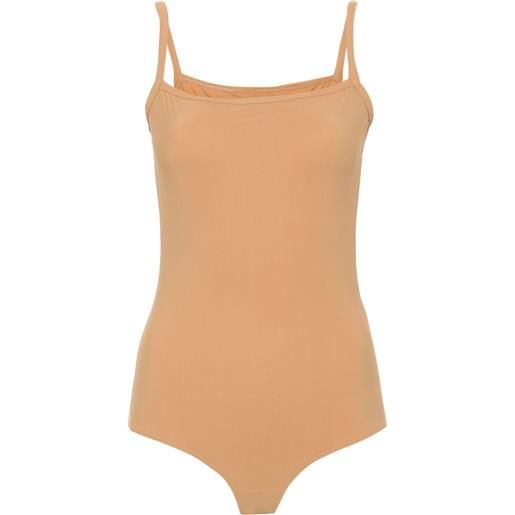 MM6 Maison Margiela body con stampa - toni neutri