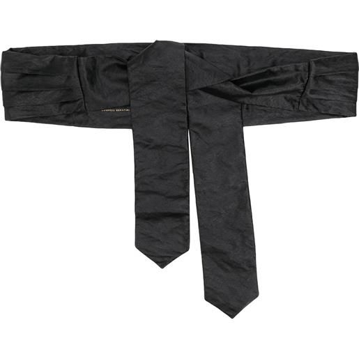 Philosophy Di Lorenzo Serafini cintura plissettata - nero