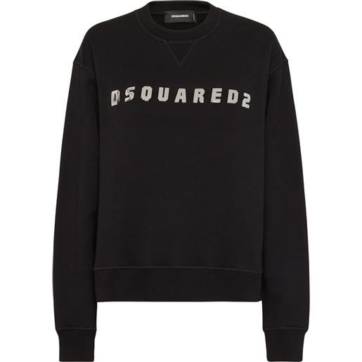 DSQUARED2 felpa con stampa - nero