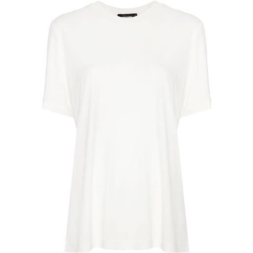 DSQUARED2 t-shirt con placca logo - bianco