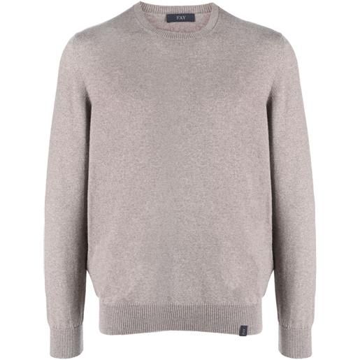 Fay maglione girocollo - toni neutri