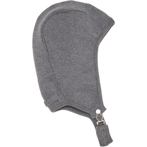 Jean Paul Gaultier berretto a coste - grigio