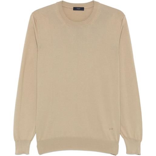 Fay maglione in cotone - toni neutri