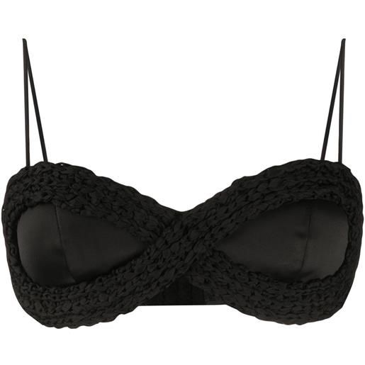 Bevza reggiseno con dettaglio intrecciato - nero