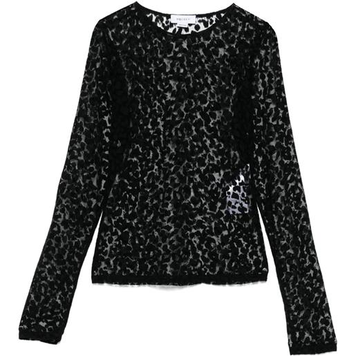 Alexander McQueen top con stampa - nero