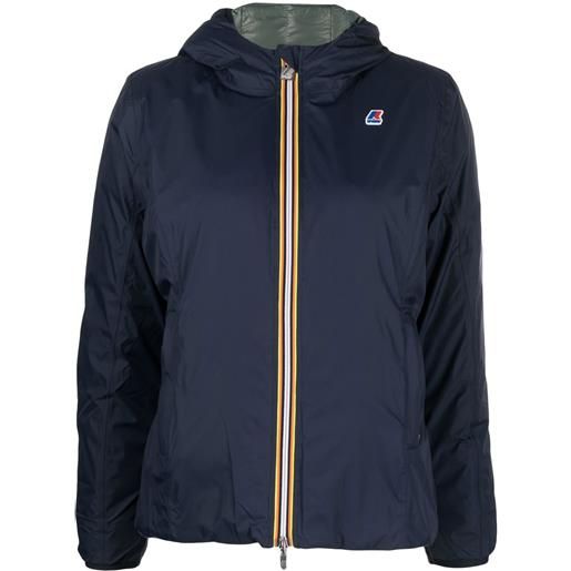 K-Way piumino con cappuccio - blu