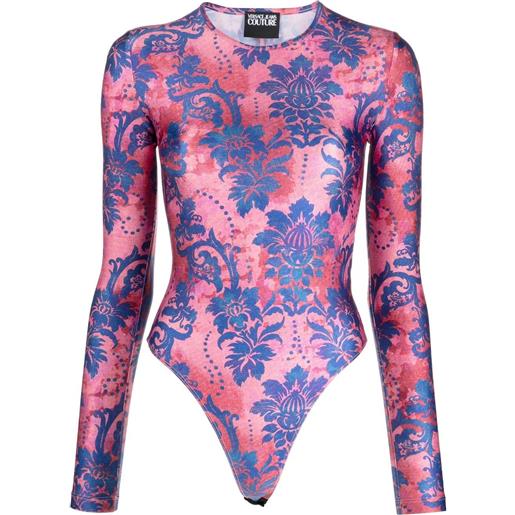 Versace Jeans Couture body a fiori - rosa