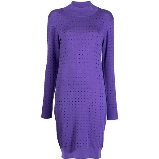 Karl Lagerfeld abito con strass - viola