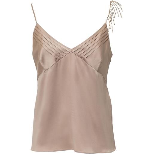 Max Mara top in raso - toni neutri