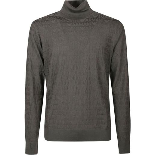 Emporio Armani maglione a collo alto - grigio