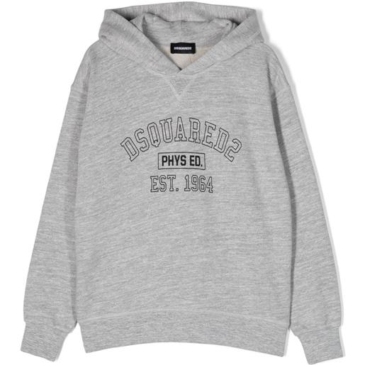 DSQUARED2 KIDS felpa con cappuccio - grigio