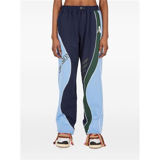 Ahluwalia pantaloni sportivi femi con inserti - blu